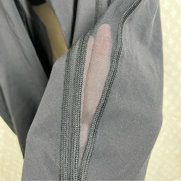 Lululemon Black High Rise Wunder Under Crop Mesh‎ Leggings - Picture 6 of 6